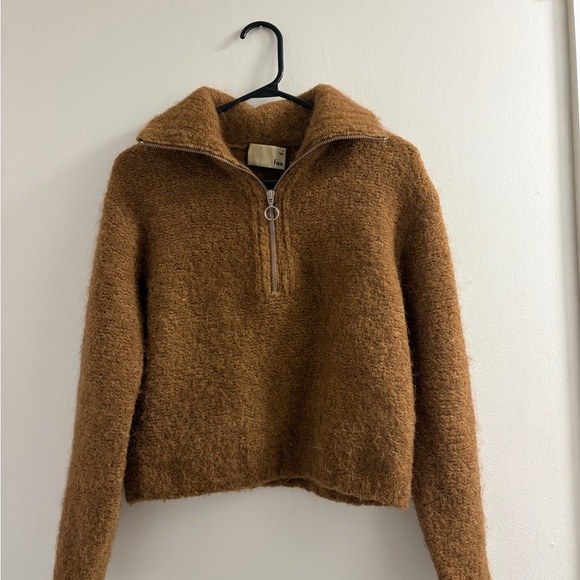 Aritzia Tops - Wilfred Free Brown Wool and Alpaca Sweater